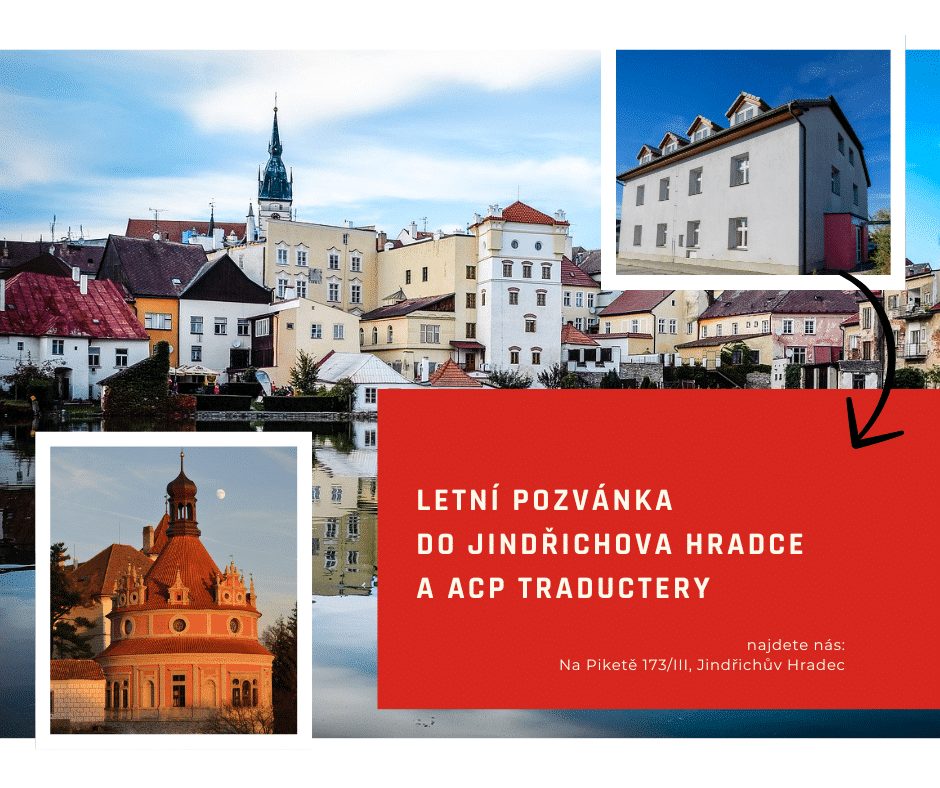 Traductera - pozvánka do ACP Traductery a Jindřichova Hradce